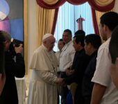 Papa Francesco con i gesuiti del Centro America (foto: Antonio Spadaro)