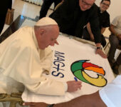 Papa Francesco con i gesuiti del Centro America (foto: Antonio Spadaro)