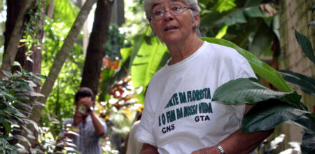 Sister Dorothy Stang in a 2004 file photo in Belem, northern Brazil.(CNS photo/Reuters)