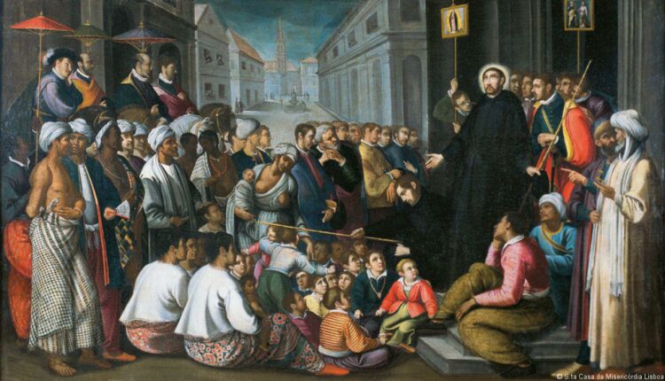 André Reinoso, S. Francesco Saverio predica a Goa, 1619 circa, Santa Casa de Misericórdia, Lisbona