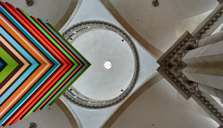 Sean Scully, Opulent Ascension, 2019, particolare. Abbazia di San Giorgio Maggiore, Venezia 2019