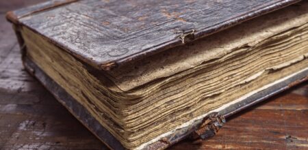 Old book in brown cover. (iStock/kot63)