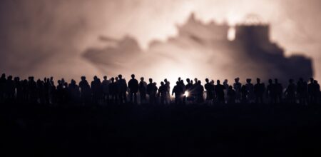 Silhouettes of a crowd (iStock/zeferli)