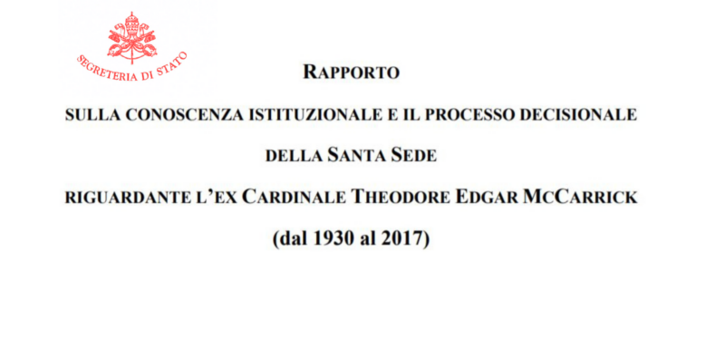 Il rapporto McCarrick
