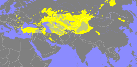Diffusione dei popoli turchi.