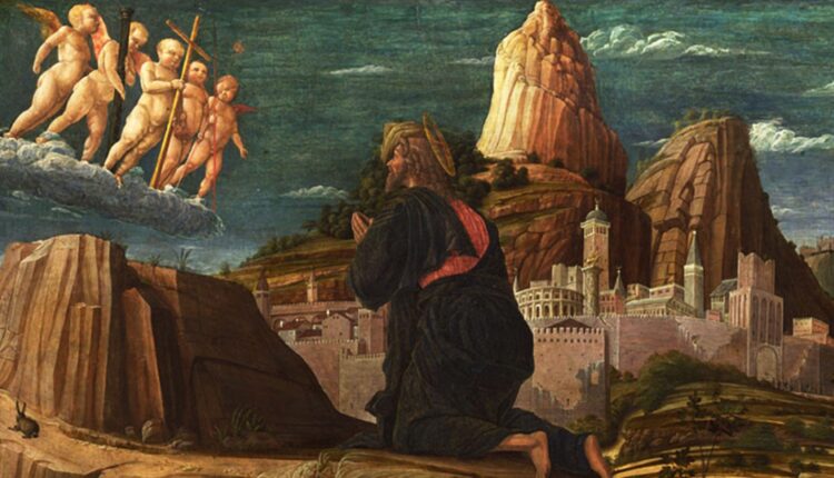 Andrea Mantegna, “Gesù nel Getsemani” (particolare)