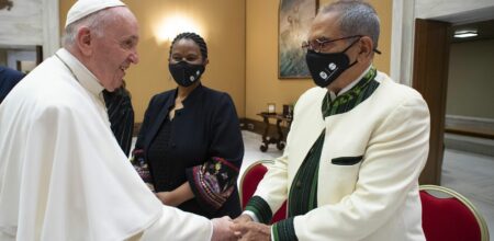 Papa Francesco con José Ramos-Horta.