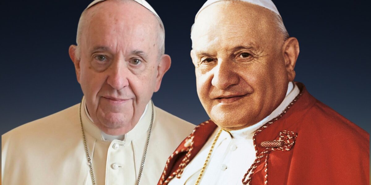 Giovanni XXIII e papa Francesco, due “uomini dei tempi bui”