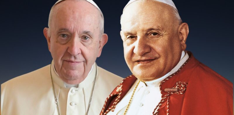 Giovanni XXIII e papa Francesco, due “uomini dei tempi bui”
