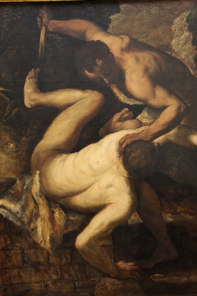 Tintoretto, “Caino uccide Abele”.