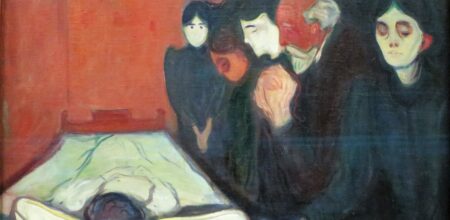 Edvard Munch, “Sul letto di morte”.