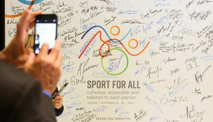 un’immagine dell’evento “Sport for all”.