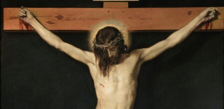 Diego Velázquez, “Cristo crocifisso” (particolare).