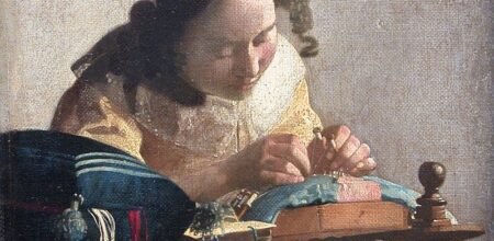 Johannes Vermeer, “The lacemaker” (particolare).