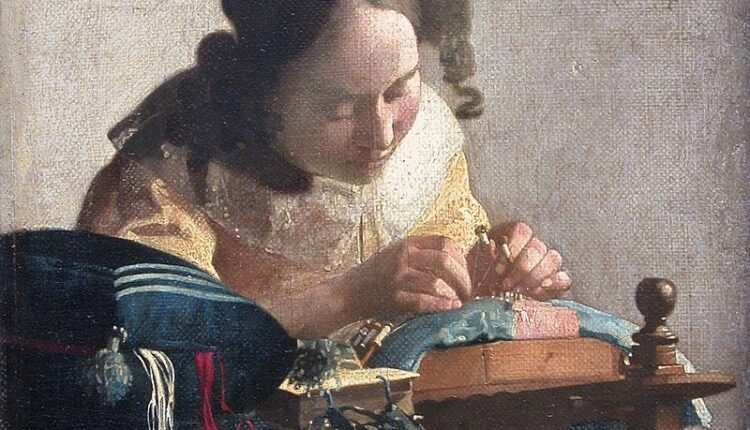 Johannes Vermeer, “The lacemaker” (particolare).