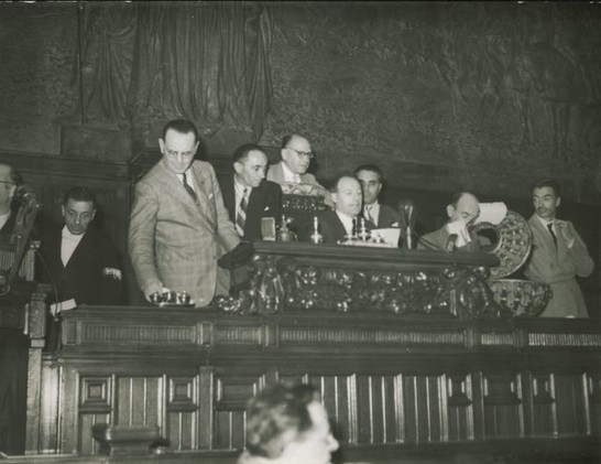 La prima seduta dell'Assemblea Costituente (1946).