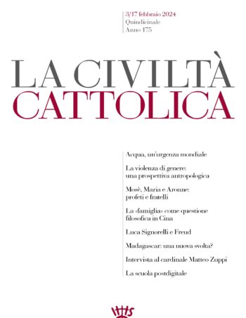 La copertina del n. 4167 di "La Civiltà Cattolica"