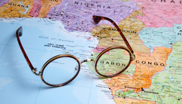 Il Gabon sulla carta geografica.