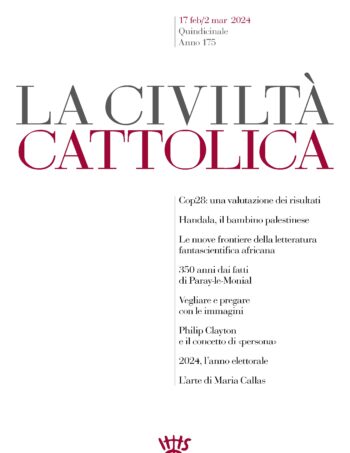 La copertina del n. 4168 della Civiltà Cattolica