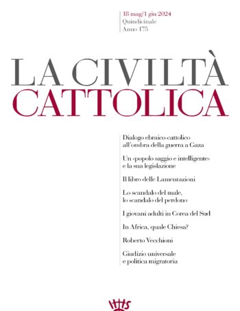La copertina del numero 4174 della Civiltà Cattolica.
