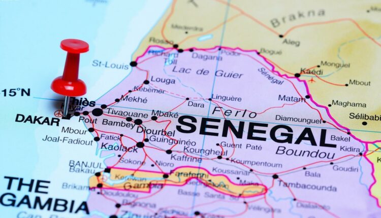 Una cartina del Senegal.