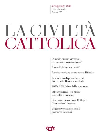 La copertina del numero 4178 della Civiltà Cattolica