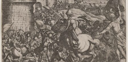 La morte di Abimelech nella battaglia di Tebe.