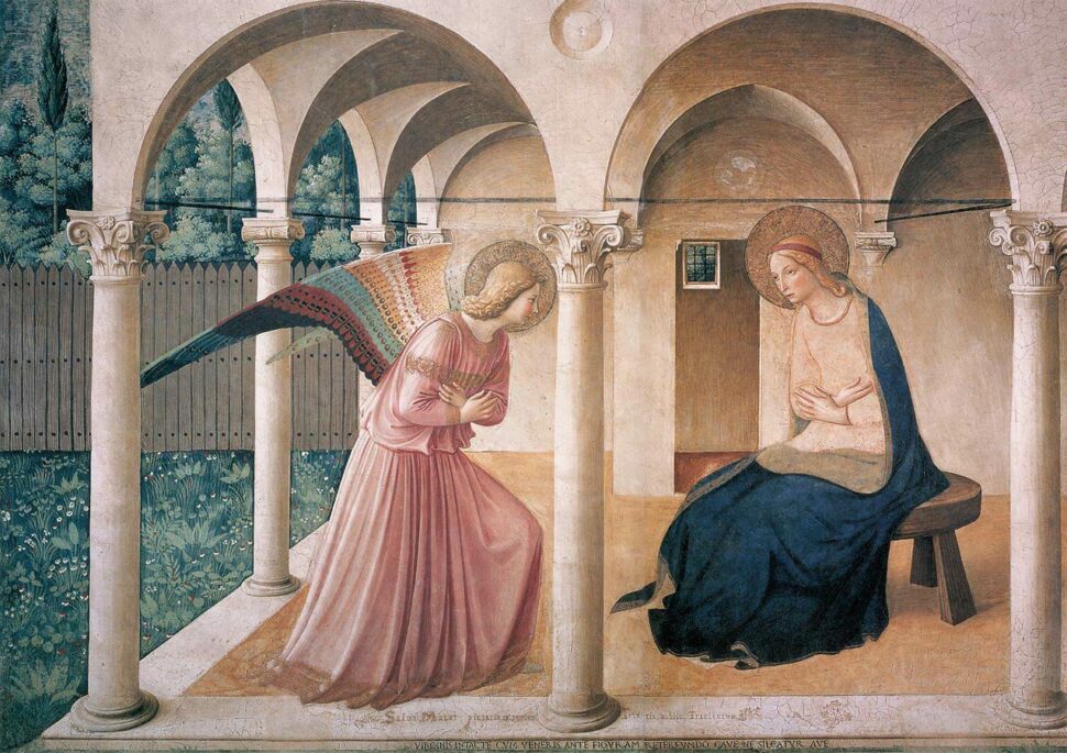 Annunciazione, opera di fra Giovanni da Fiesole detto Beato Angelico.