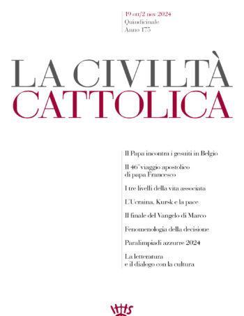 Copertina Quaderno 4184 de La Civiltà Cattolica