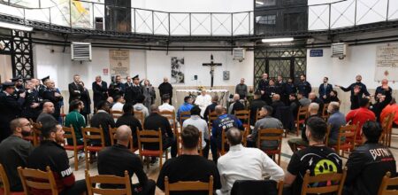 Papa Francesco in visita al carcere di Regina Coeli, 17 aprile 2025 (Foto: Vatican Media)