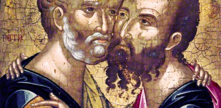 Icona dell'abbraccio tra Pietro e Paolo, Ashmolean Museum