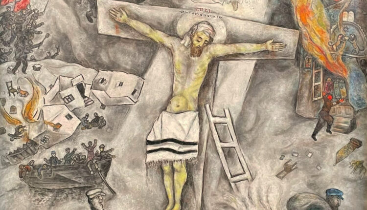 La crocifissione "bianca" (particolare) - Marc Chagall (Wikimedia)
