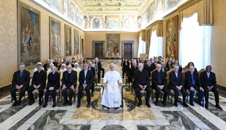 Udienza di papa Leone XIV a La Civiltà Cattolica, 25 settembre 2025 (© Vatican Media)