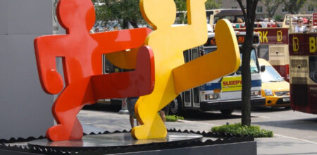 Keith Haring, NYC. Dettaglio della copertina del libro.