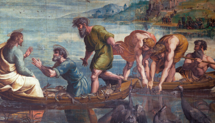 La Pesca miracolosa di Raffaello Sanzio.