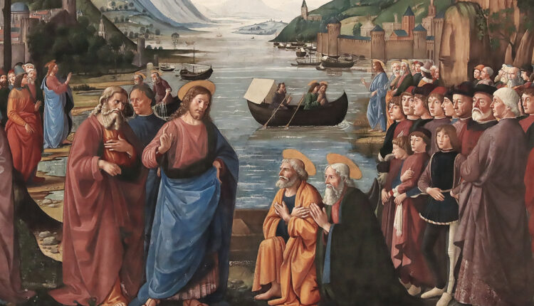 La Vocazione dei primi apostoli, Domenico Ghirlandaio, Cappella Sistina.