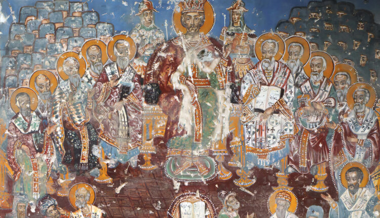 Il Concilio di Nicea in un affresco del Monastero di Sumela, in Turchia. (Foto: Francesco Bini/Wikimedia)