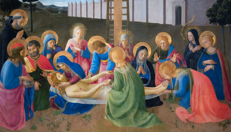 Compianto sul Cristo morto di Beato Angelico, Museo Nazionale di San Marco, Firenze.