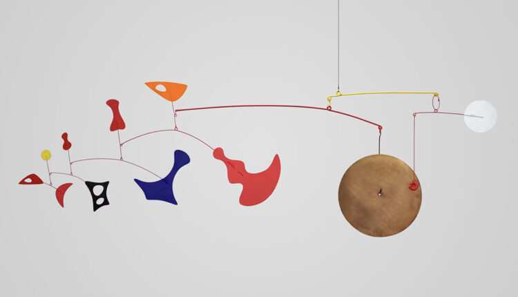 Alexander Calder, Dispersed Objects with Brass Gong, 1948, © 2026 Calder Foundation, New York.