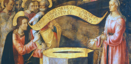 Cristo e la samaritana, Lazzaro Bastiani, 1480-1490, Venezia, Gallerie dell'Accademia.