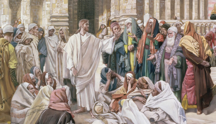 I farisei interrogano Gesù, di James Tissot